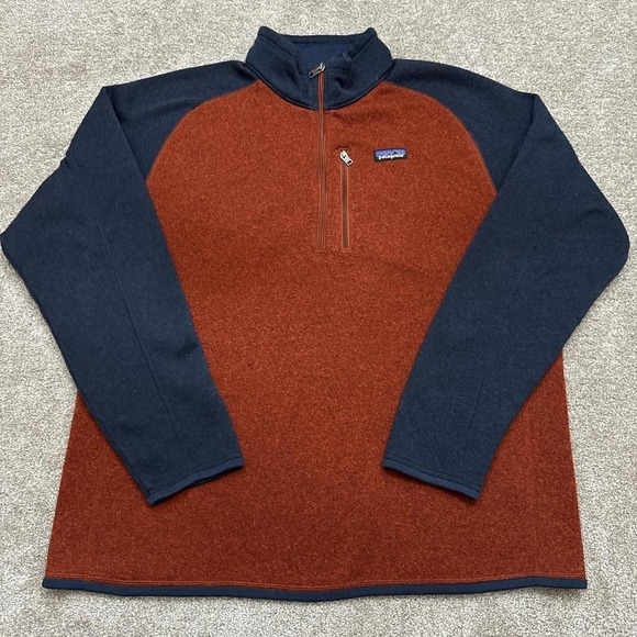 Men's Patagonia Better Sweater 1/4 Zip Pullover XXL Outdoor Fleece - Picture 1 of 7